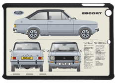 Ford Escort MkII 1300 Ghia 1975-80 Small Tablet Covers
